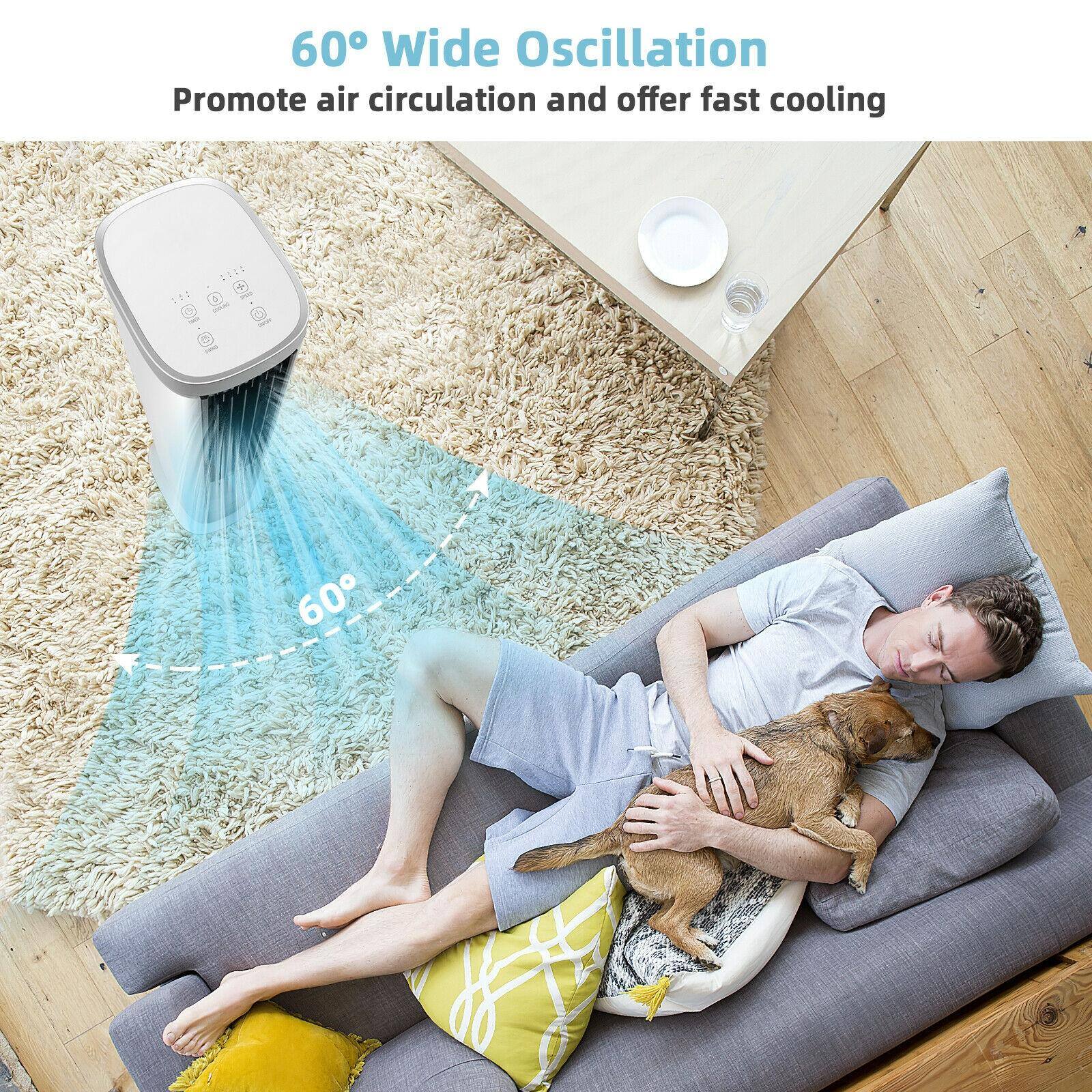 60° Wide Oscillation  
Promote air circulation and offer fast cooling
