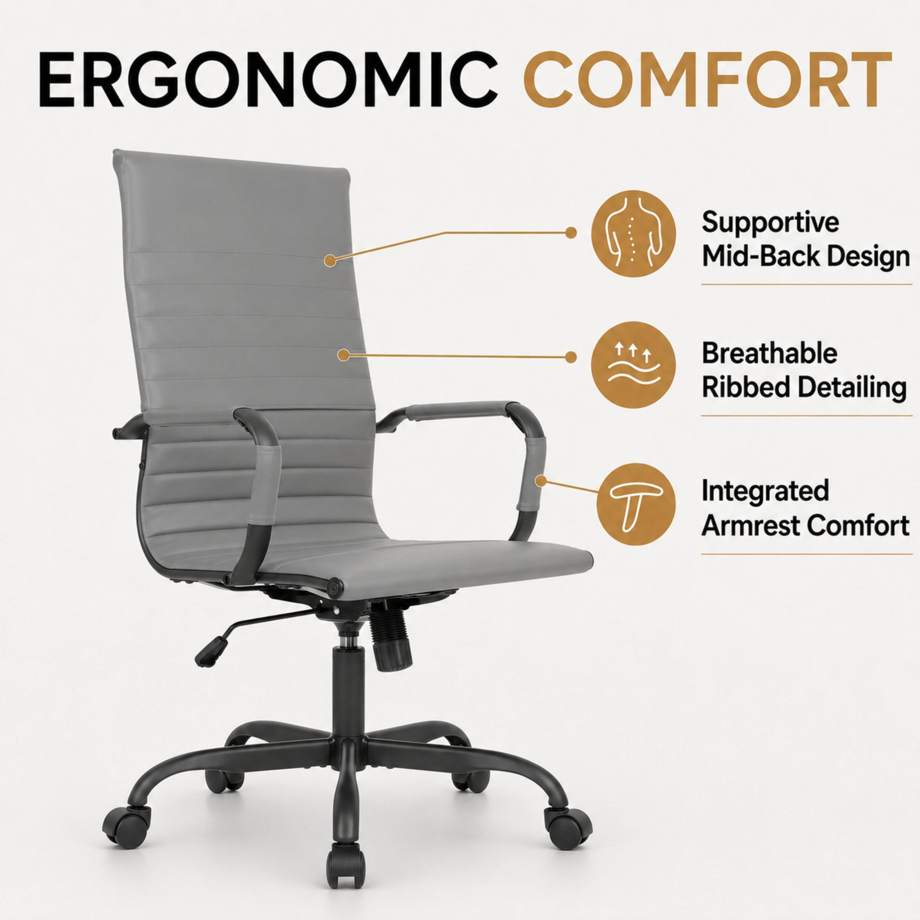 LeisureMod Harris Ergonomic High Back Leather Upholstered Office Chair ...