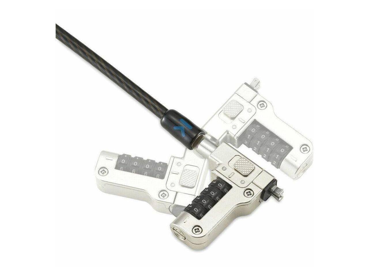 Alt View 6. Kensington - Kensington Slim N17 2.0 Combo Laptop Lock - Resettable 4-Wheel - Carbon Steel - 5.91 ft.