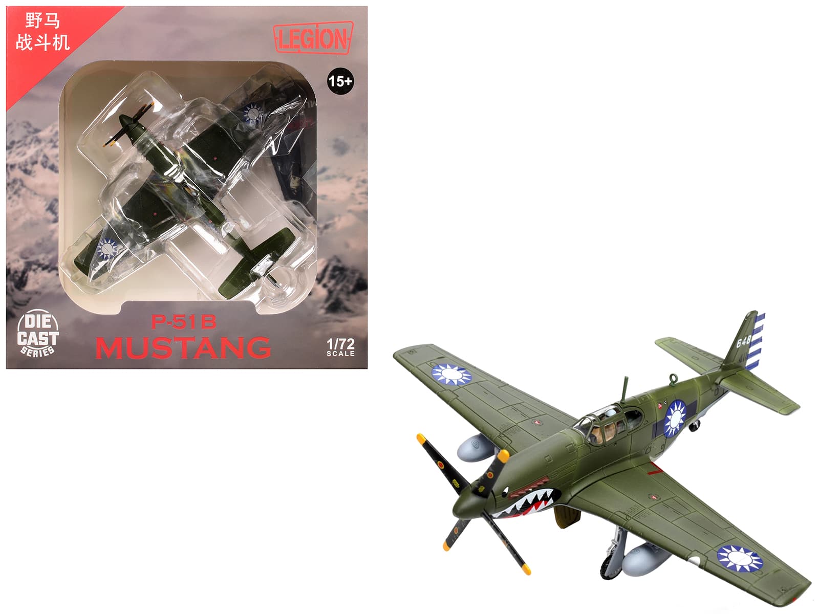 "North American P-51C Mustang Aircraft ""648, No.32 Squadron"" (1945) Chinese Air Force 1/72 Diecast Model by Legion" price history on PriceWatchPro