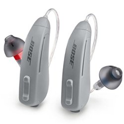 Lexie Hearing - Lexie B1 OTC Hearing Aids Powered by Bose - Light Gray - Front_Zoom