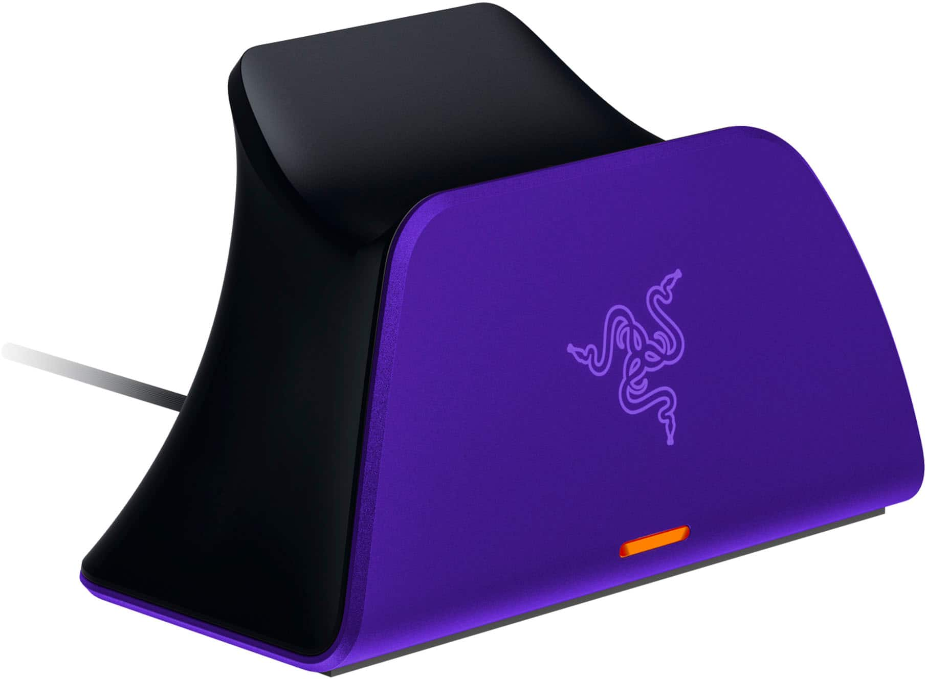 Angle View: Razer - Quick Charging Stand for PS5 Controllers - Purple