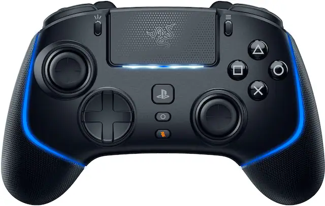 Front. Razer - Wolverine V2 Pro Wireless Gaming Controller for PS5 / PC with 6 Remappable Buttons - Black.