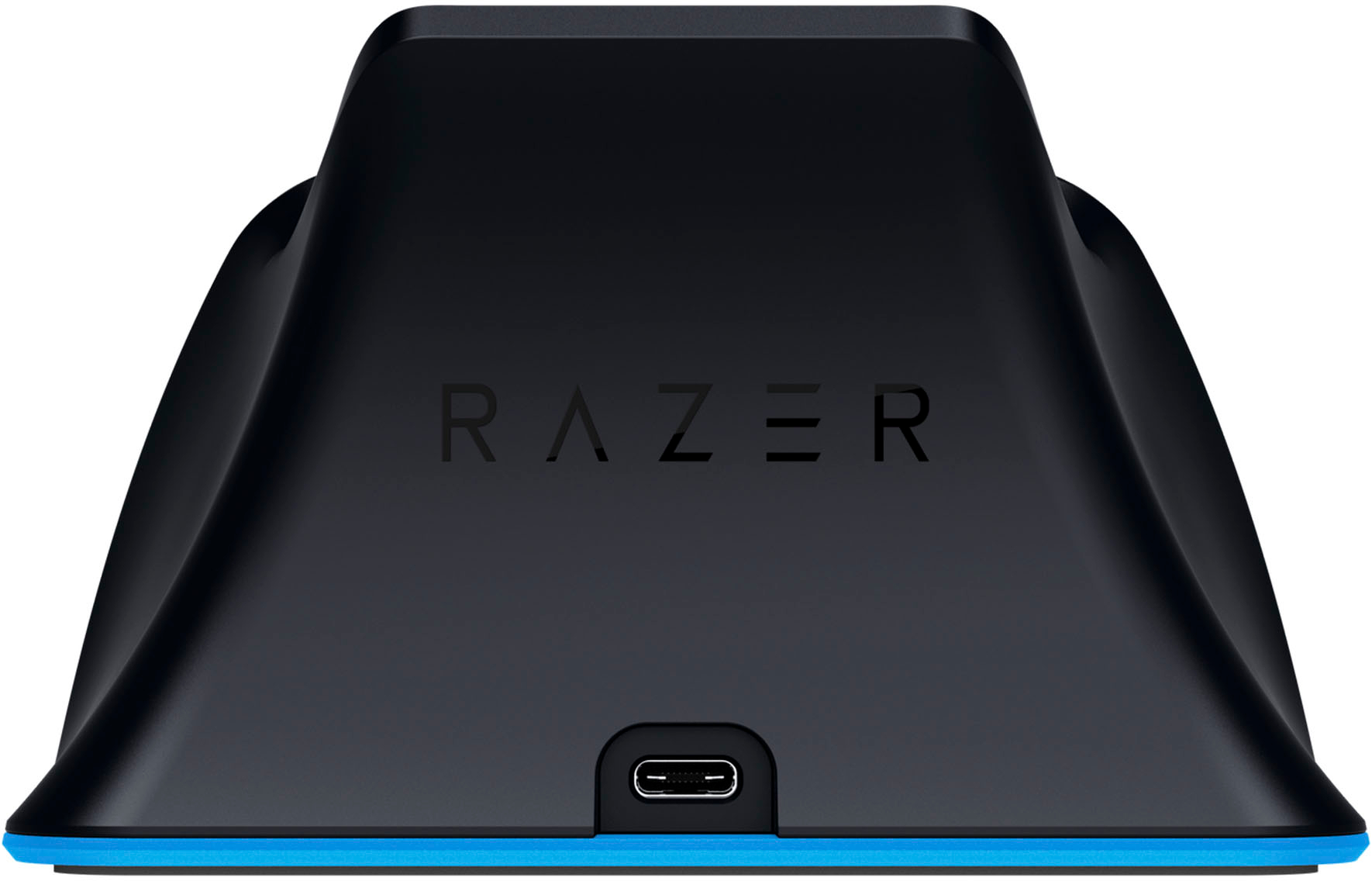 Back View: Razer - Quick Charging Stand for PS5 Controllers - Blue