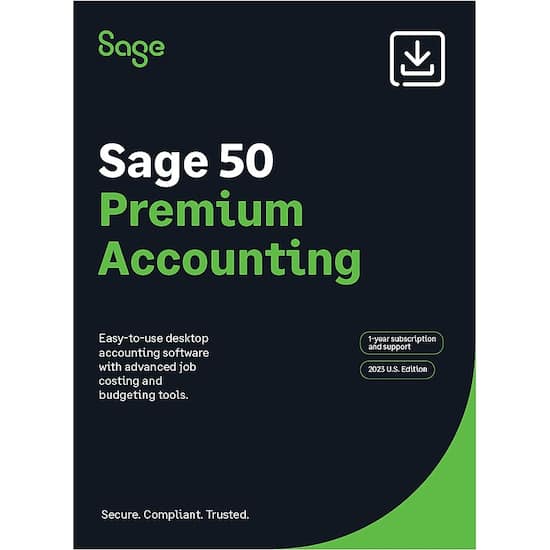 Sage 50 Premium Accounting 2023 (1 User) (1 Year Subscription  Sage 50 Premium Accounting 2023 (1 User) (1 Year Subscription