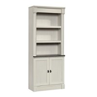 Sauder - Palladia 5 shelf Bookcase - White - Front_Zoom