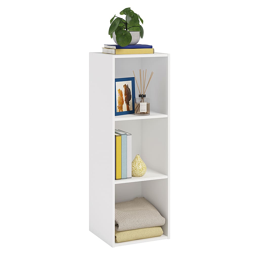 Best Buy: Sauder Contemporary 3 Cube Organizer Bookcase White 430086