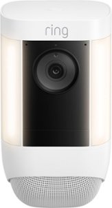 Ring - Spotlight Cam Pro Outdoor Wireless 1080p Battery Surveillance Camera - White