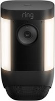 Ring - Spotlight Cam Pro Outdoor Wireless 1080p Battery Surveillance Camera - Black - Front_Zoom