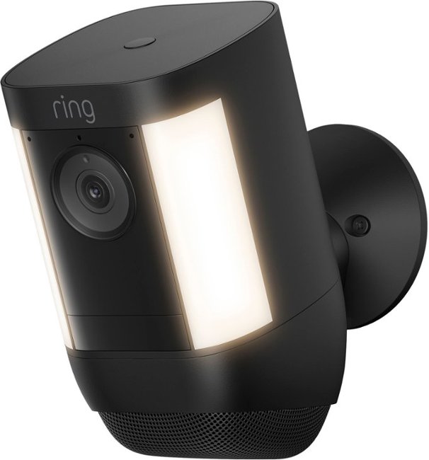 Ring - Spotlight Cam Pro Outdoor Wireless 1080p Battery Surveillance Camera - Black_1