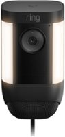 Ring - Spotlight Cam Pro Outdoor 1080p Plug-In Surveillance Camera - Black - Front_Zoom