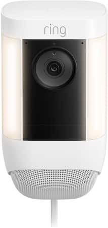 Ring Spotlight Cam Pro Outdoor 1080p Plug-In Surveillance Camera