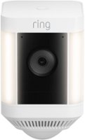 Ring - Spotlight Cam Plus - Battery - Outdoor/Indoor Wireless 1080p Surveillance Camera - White - Front_Zoom