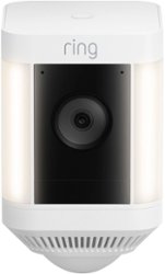 Ring - Spotlight Cam Plus Outdoor/Indoor Wireless 1080p Battery Surveillance Camera - White - Front_Zoom