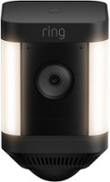 Ring - Spotlight Cam Plus Outdoor/Indoor Wireless 1080p Battery Surveillance Camera - Black - Front_Zoom