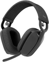 Logitech - Zone Vibe 100 Bluetooth Over Ear Headphones with Noise-Cancelling Microphone - Graphite - Front_Zoom