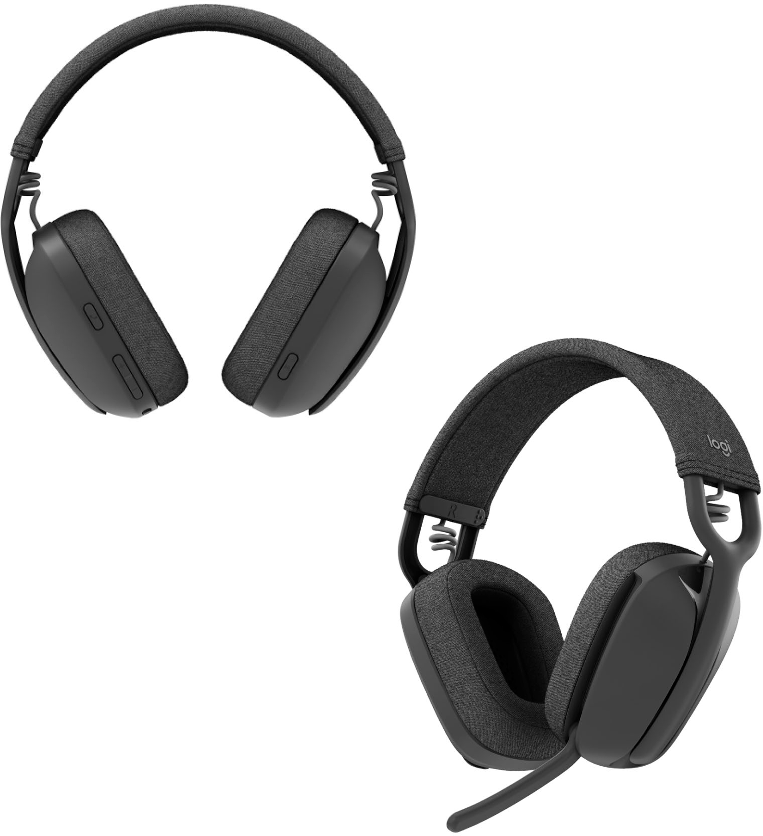 Logitech Zone Vibe 100 Bluetooth Over Ear Headphones with Noise-Cancelling  Microphone Graphite 981-001256 - Best Buy