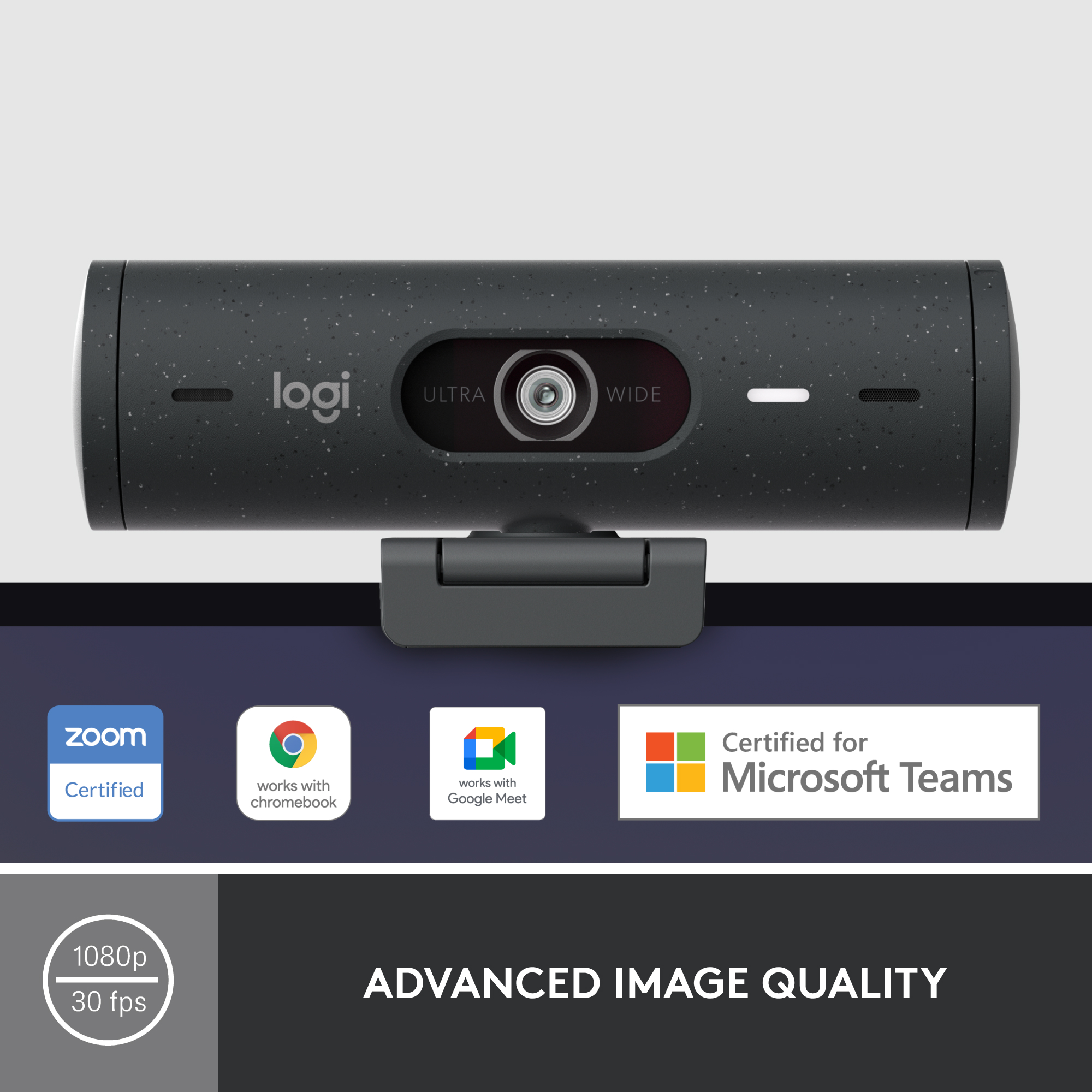 Logitech Brio 500 1920x1080p Webcam with Privacy Cover Graphite 960-001493  - Best Buy