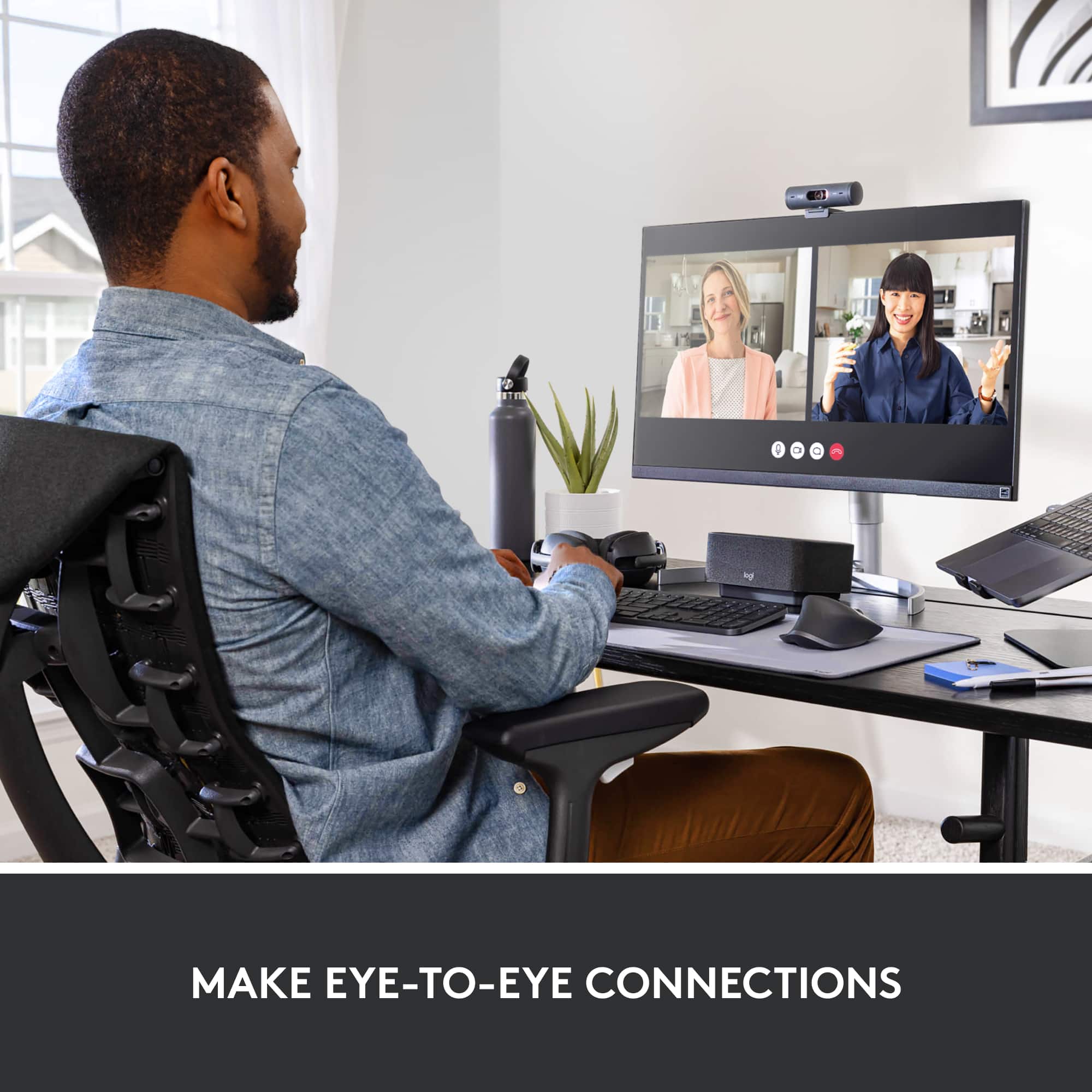 Make eye-to-eye connections.