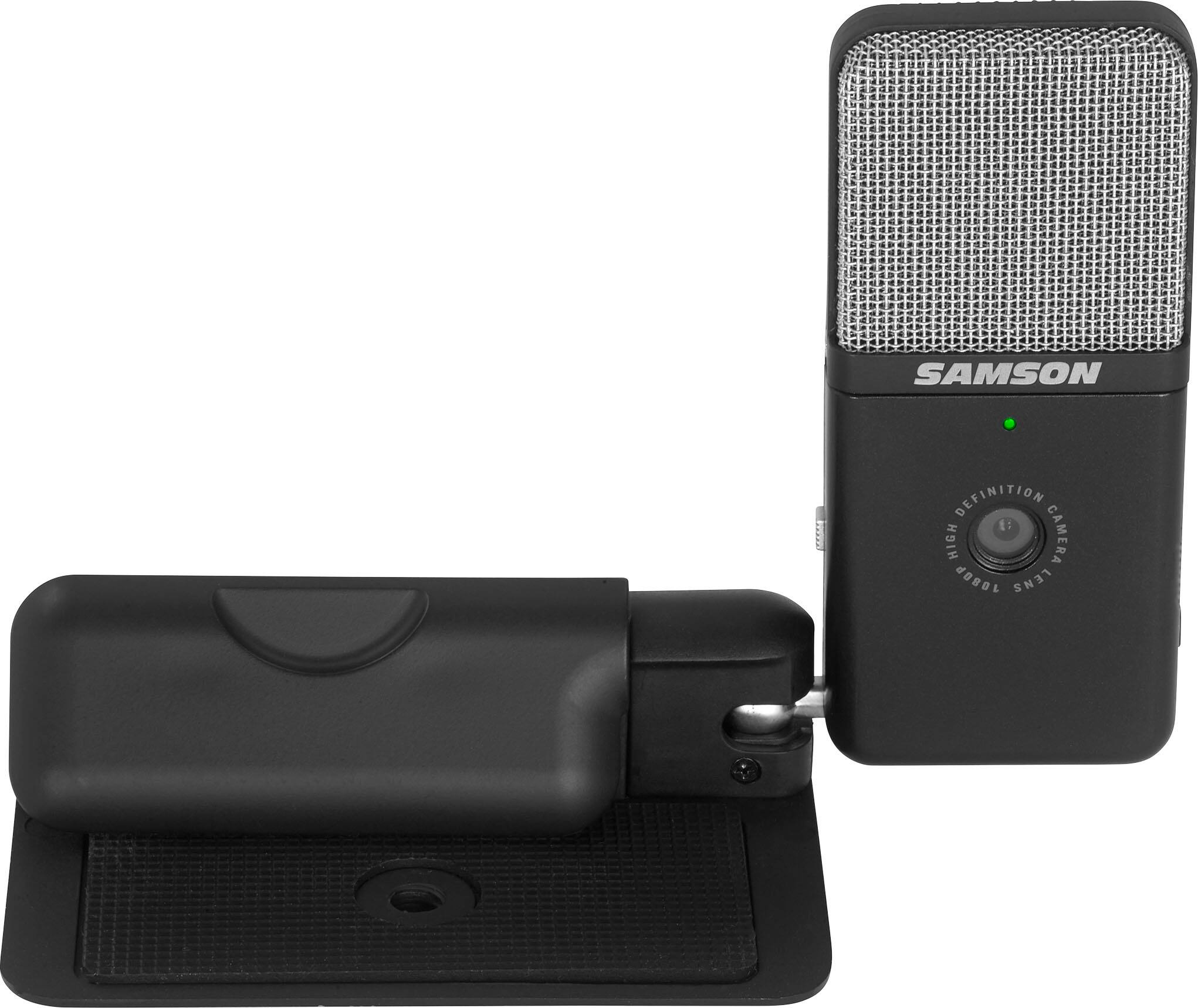 Alt View 14. Samson - Go Mic Video USB Microphone with HD Webcam - Black.