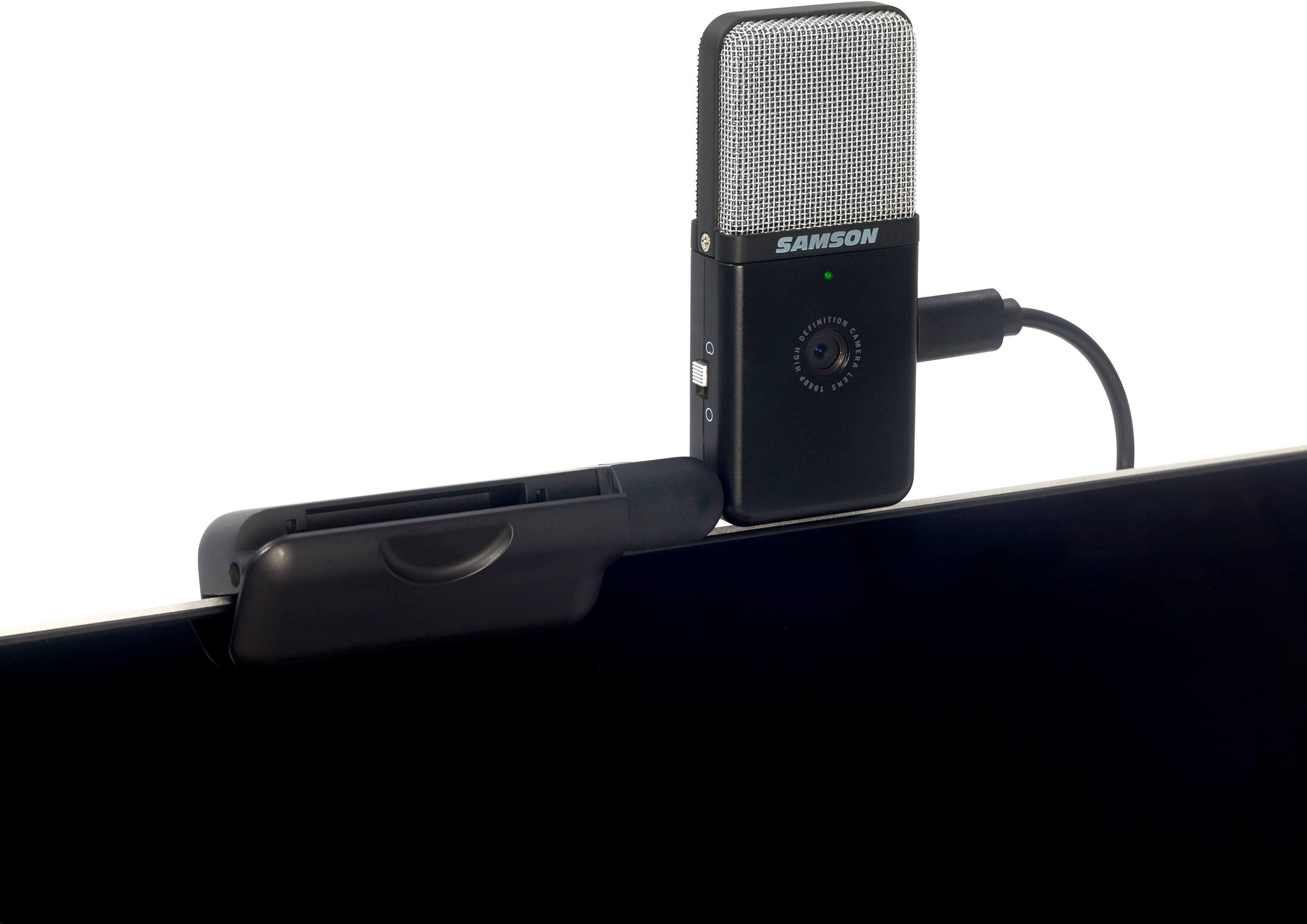 Alt View 17. Samson - Go Mic Video USB Microphone with HD Webcam - Black.