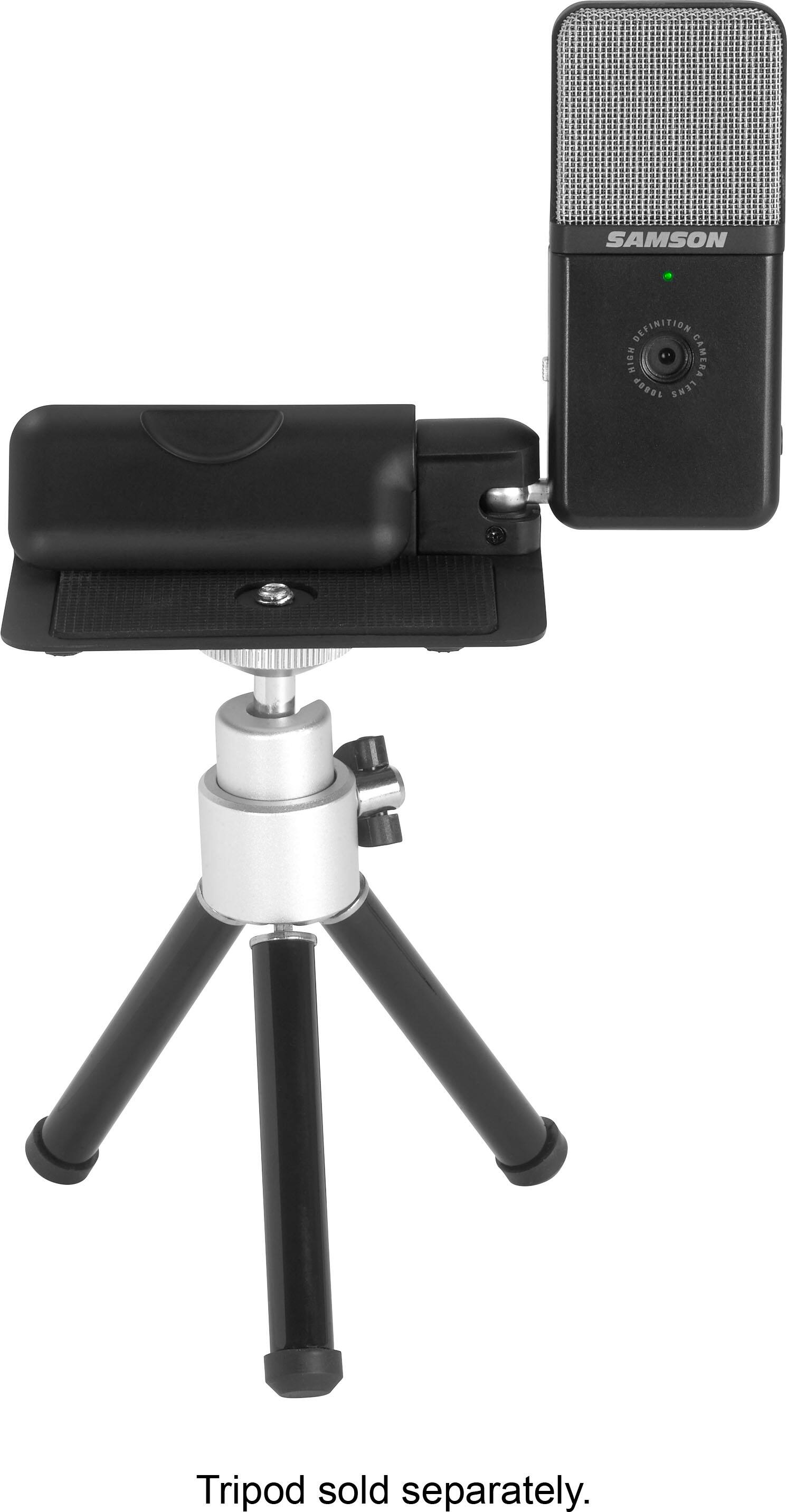 Alt View 18. Samson - Go Mic Video USB Microphone with HD Webcam - Black.