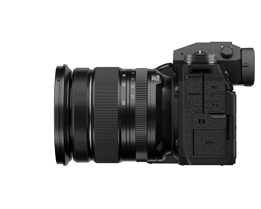 Left. Fujifilm - X-H2 Mirrorless Camera with FUJINON XF16-80mmF4 R OIS WR Lens Kit - Black.