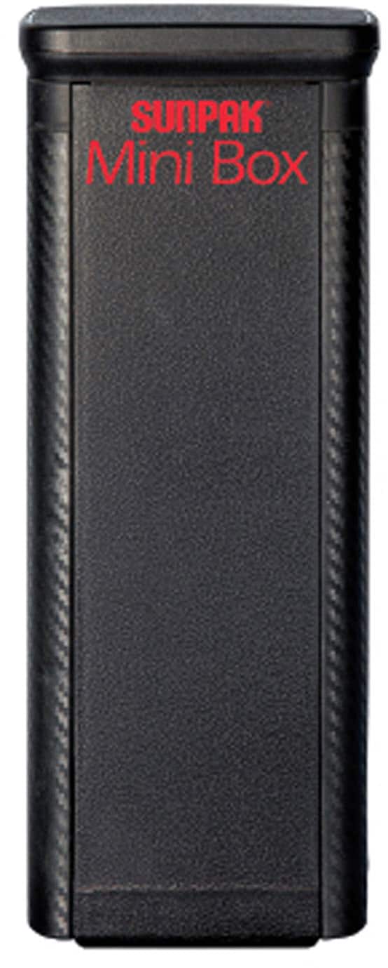 Left. Sunpak - Mini Box Self-Storing Collapsible Bi-Color Vlogging Kit.