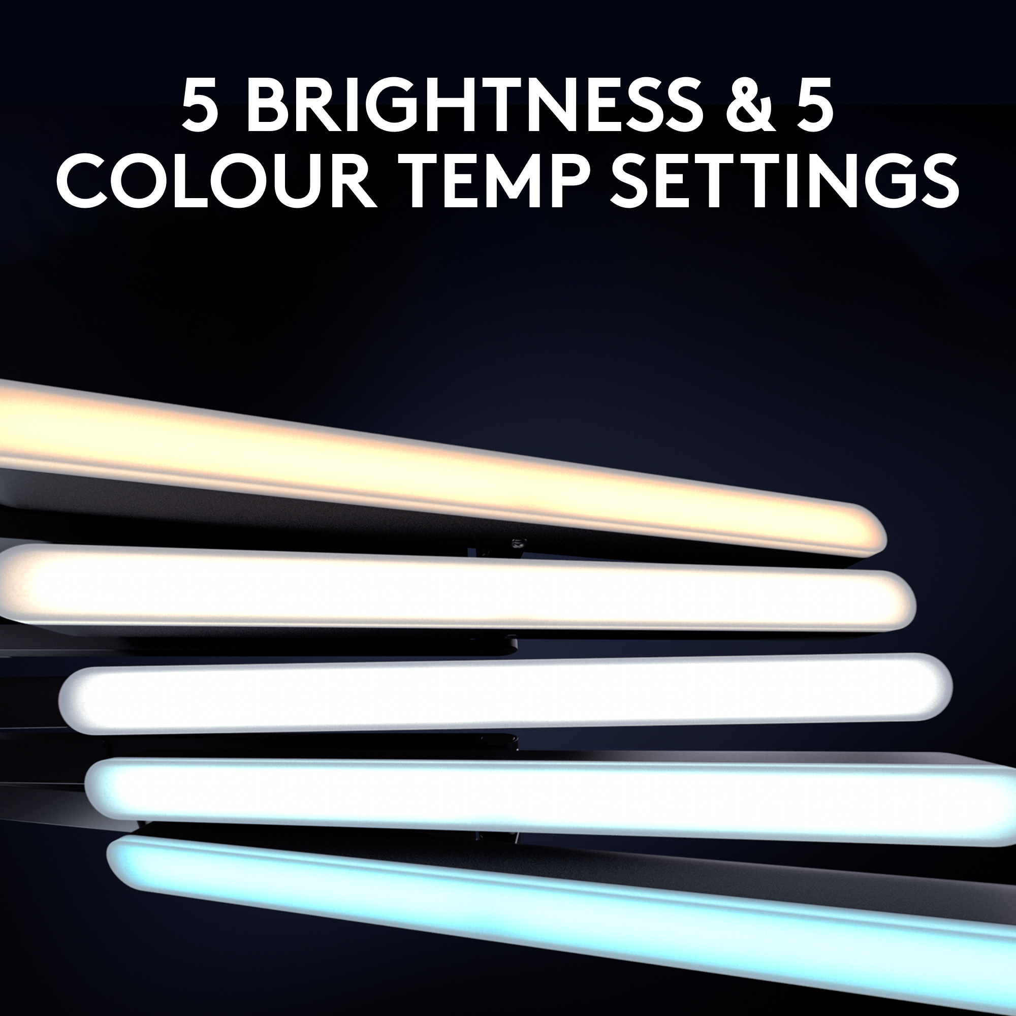 Logitech for Creators Litra Glow Premium LED Streaming Light with TrueSoft,  adjustable monitor mount, brightness & color temp settings, desktop app