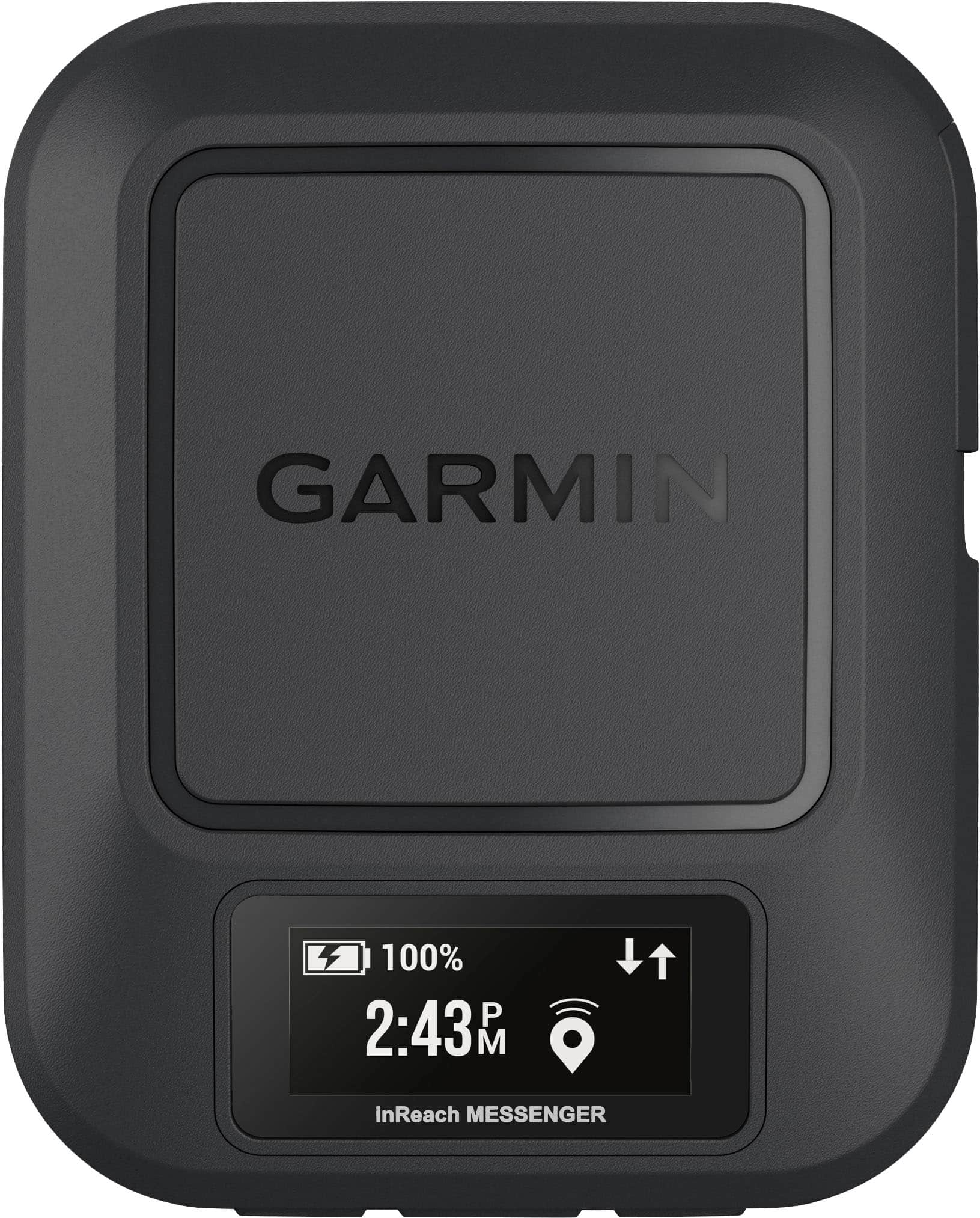 Front. Garmin - inReach Messenger 1.08" GPS with Built-In Bluetooth - Black.