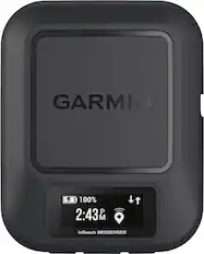 Front. Garmin - inReach Messenger 1.08" GPS with Built-In Bluetooth - Black.