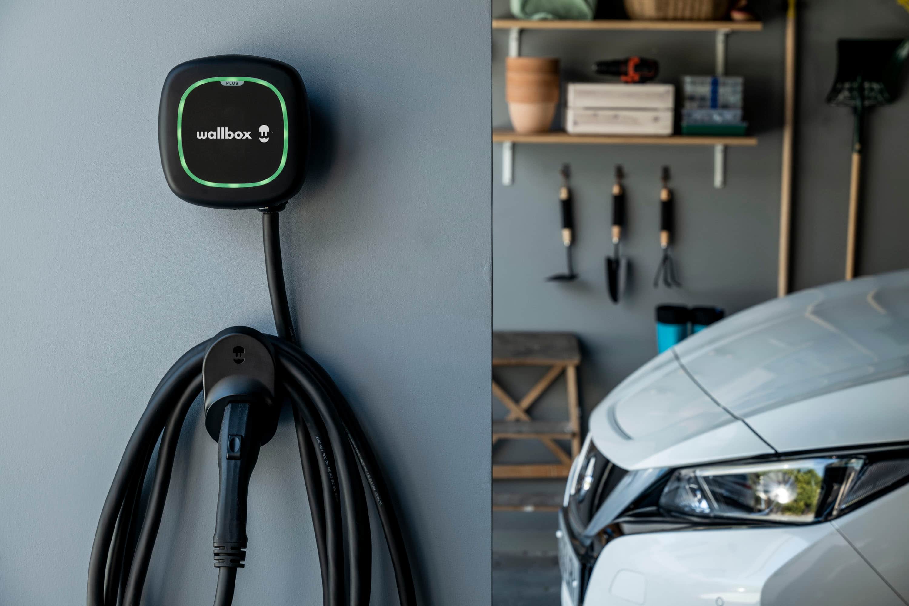 Alt View 13. Wallbox - Cable Pulsar Plus J1772 Level 2 Hardwired Electric Vehicle (EV) Charger up to 48A - 25' - Black.