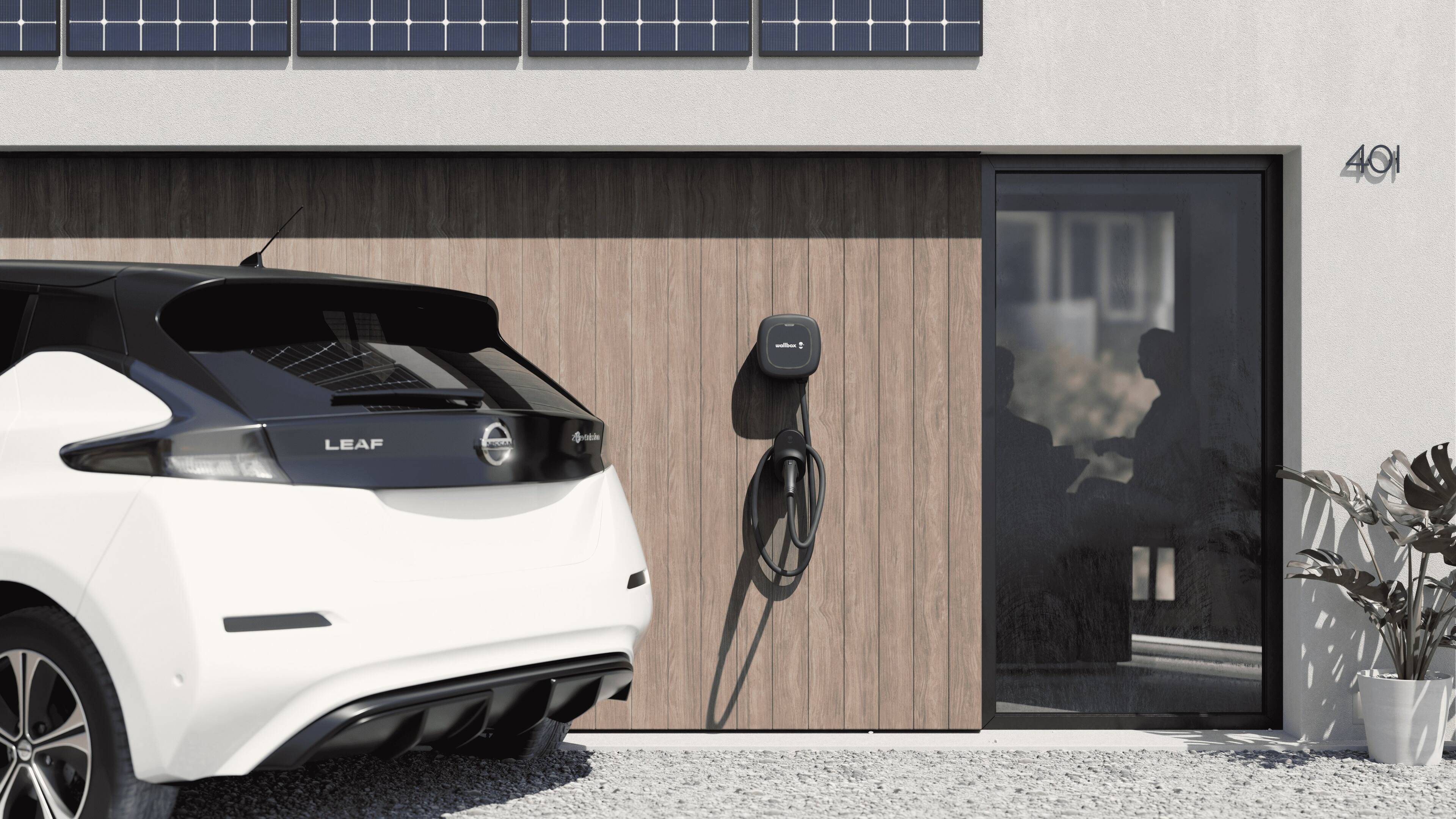 Alt View 15. Wallbox - Cable Pulsar Plus J1772 Level 2 Hardwired Electric Vehicle (EV) Charger up to 48A - 25' - Black.