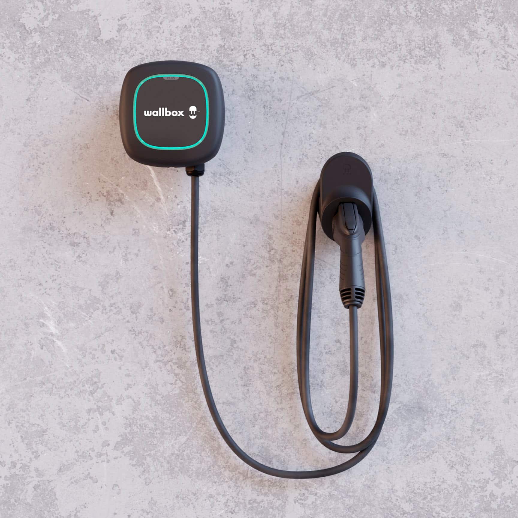 Alt View 1. Wallbox - Cable Pulsar Plus J1772 Level 2 Hardwired Electric Vehicle (EV) Charger up to 48A - 25' - Black.