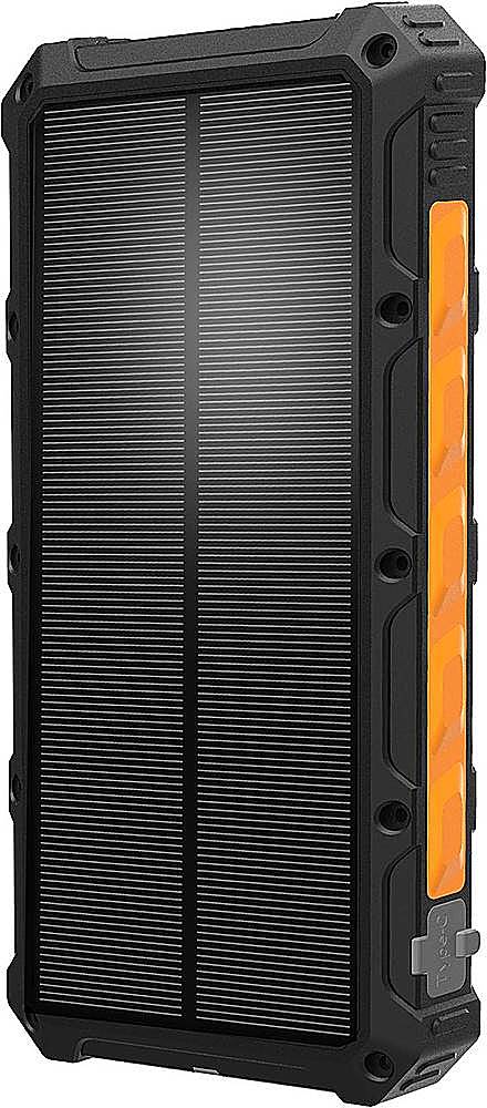 Alt View 12. ToughTested - ROC 10,000 mAh Portable Charger for Most Qi- and USB-Enabled Devices - Black/Orange.