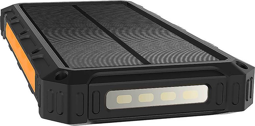 Alt View 14. ToughTested - ROC 10,000 mAh Portable Charger for Most Qi- and USB-Enabled Devices - Black/Orange.