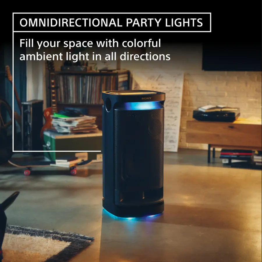 Omnidirectional Party Lights: Fill your space with colorful ambient light in all directions.