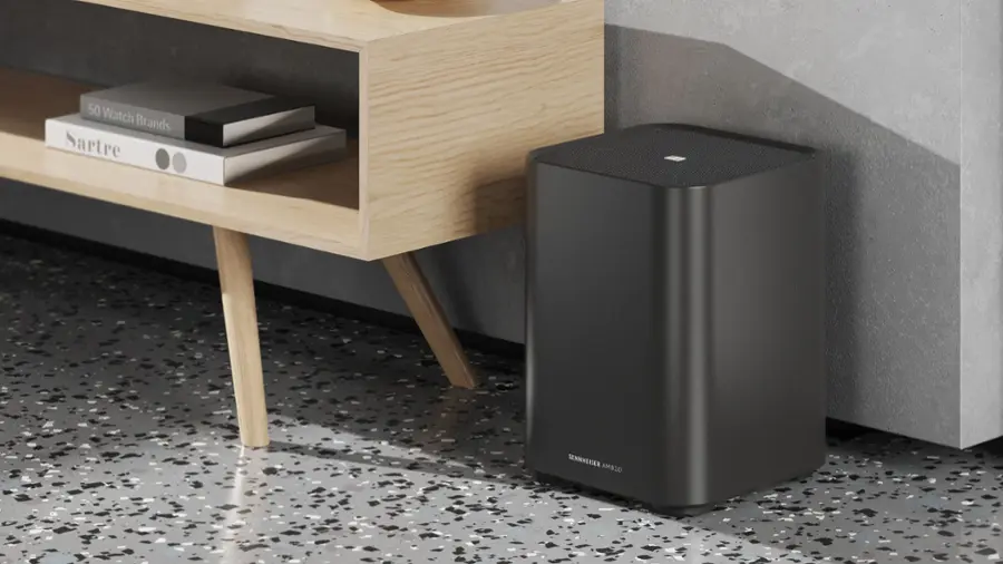 Alt View 13. Sennheiser - AMBEO Sub  8” Subwoofer with 350W Class D Amplifier and immersive 3D Surround Sound - Black.