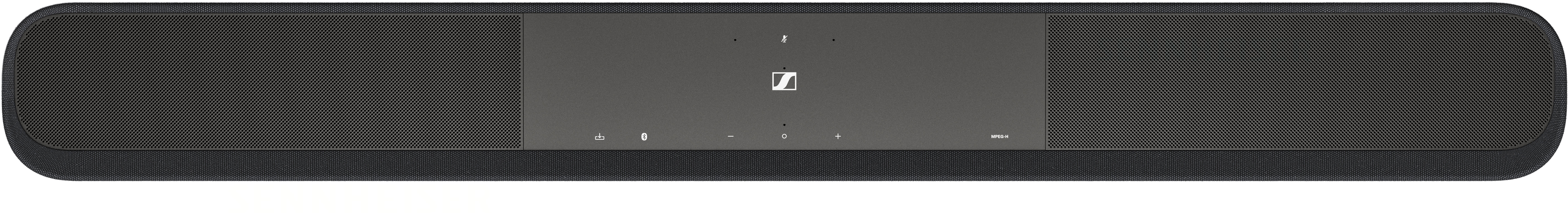 Back View: Sennheiser - AMBEO Soundbar | Plus  7.1.4 Channel Soundbar Dual Built-in Subwoofers with Advanced Streaming Connectivity - Black