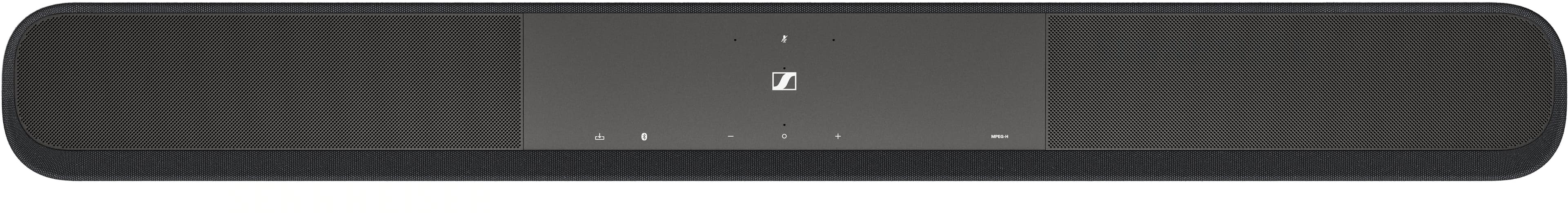 Back. Sennheiser - AMBEO Soundbar | Plus 7.1.4 Channel Soundbar Dual Built-in Subwoofers with Advanced Streaming Connectivity - Black.