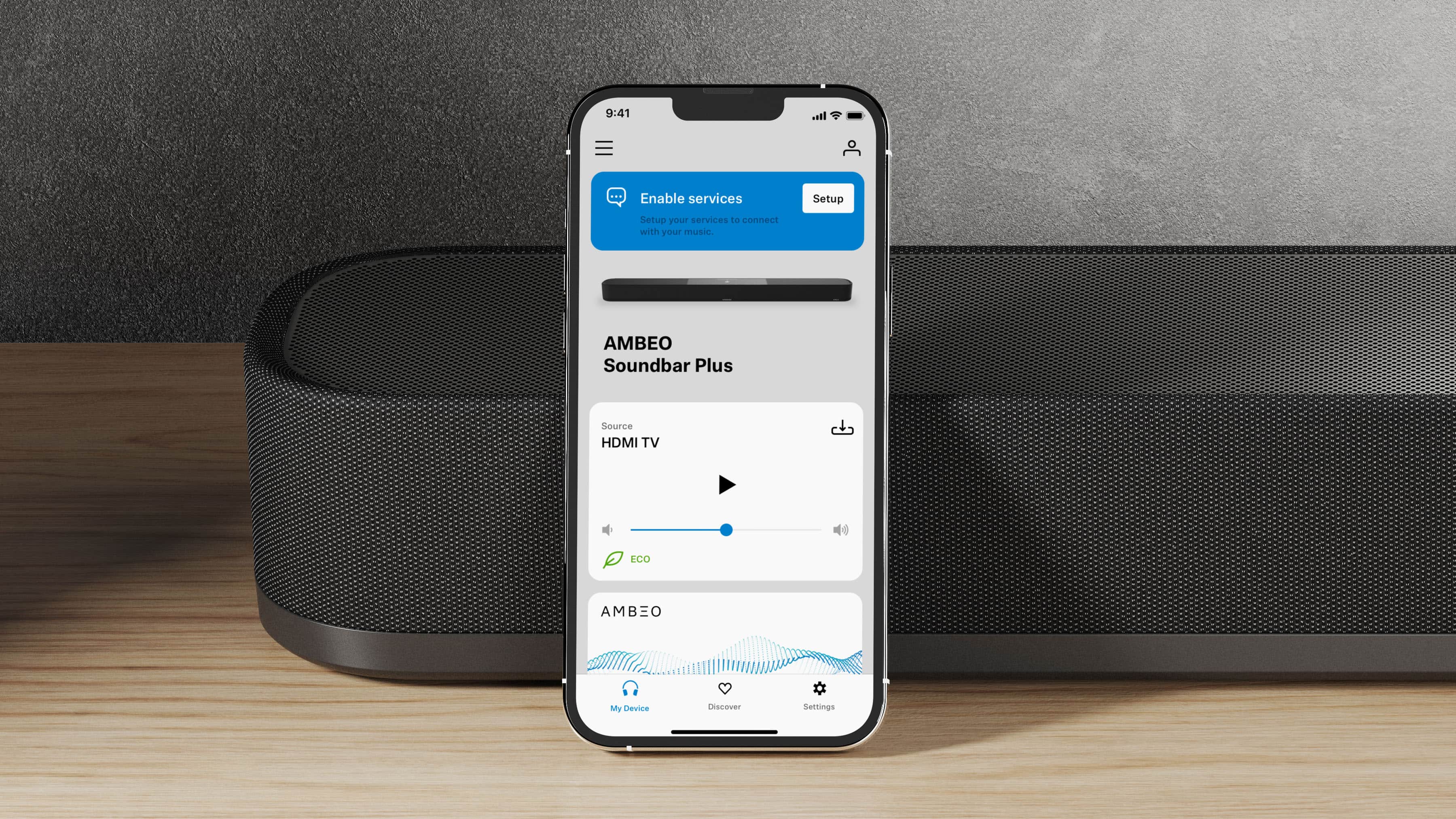 Alt View 15. Sennheiser - AMBEO Soundbar | Plus 7.1.4 Channel Soundbar Dual Built-in Subwoofers with Advanced Streaming Connectivity - Black.