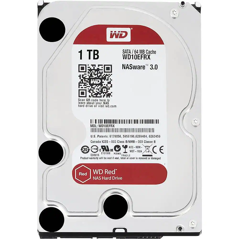 Front. WD - Red 1TB Internal SATA NAS Hard Drive for Desktops - Multi.