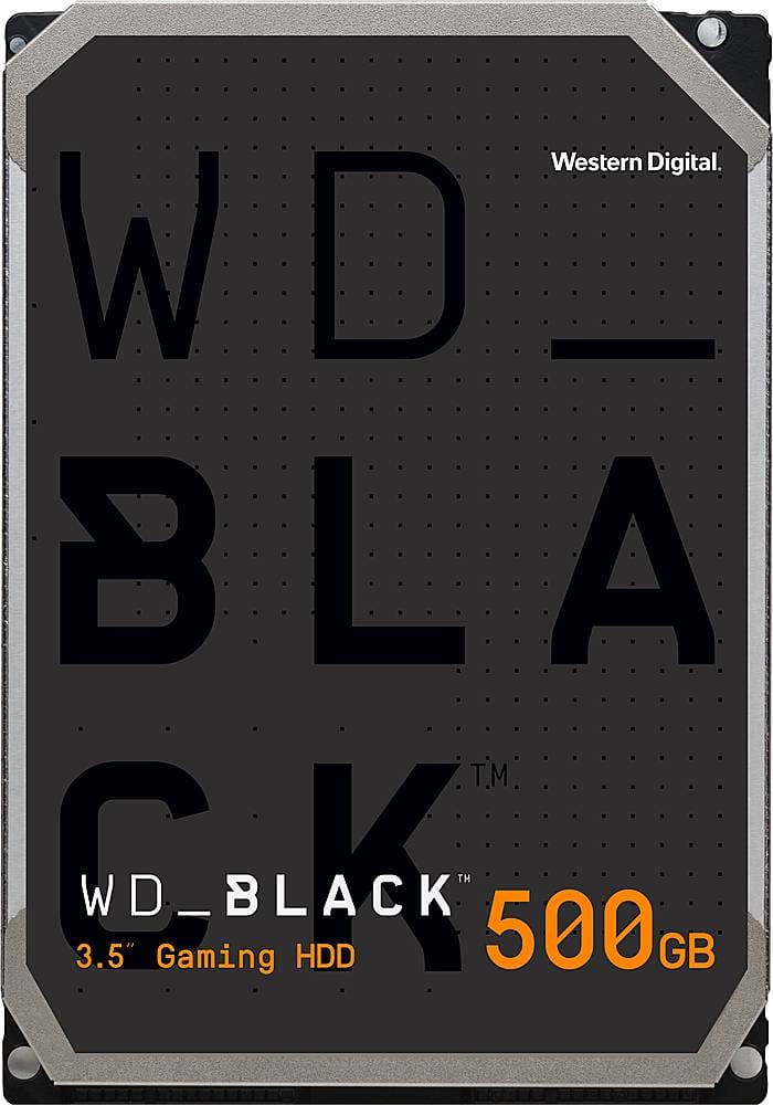 Front. WD - Black 500GB Internal SATA Hard Drive (OEM/Bare Drive) for Desktops - Black/Silver.