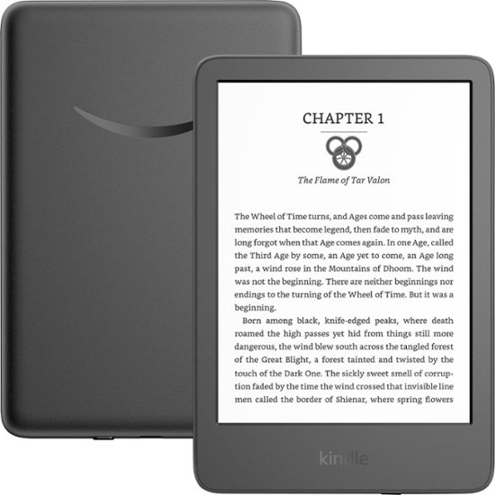 Front Zoom. Amazon - Kindle E-Reader (2022 release) 6" display - 16GB - 2022 - Black.