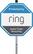 Alt View 11. Ring - Security Yard Sign - White/Blue.