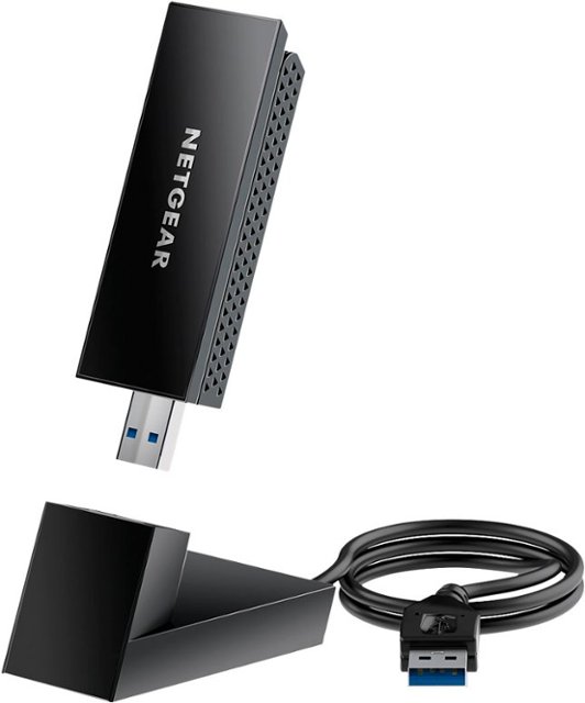 emne overdrivelse Produktivitet NETGEAR Nighthawk AXE3000 Tri-Band Wi-Fi 6E USB 3.0 Adapter Black  A8000-100PAS - Best Buy