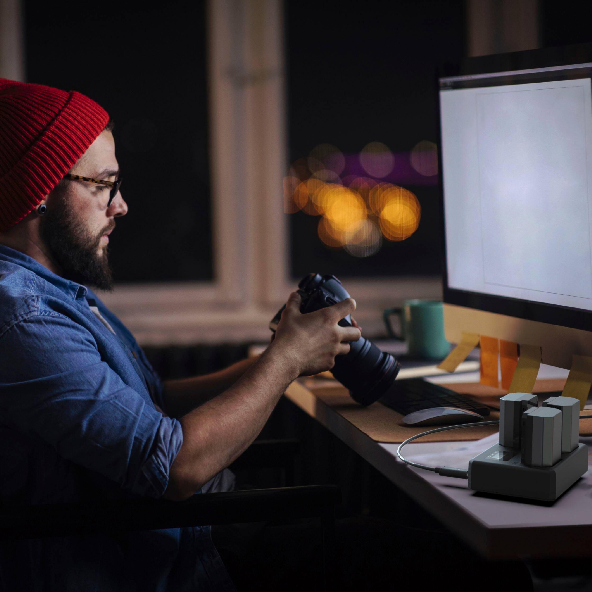 Alt View 12. Digipower - Sony NP-FZ100 Battery Charger - Black.