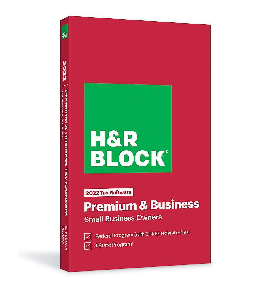  H&amp;R Block - Tax Software Premium&amp;Business 2022 - Windows
