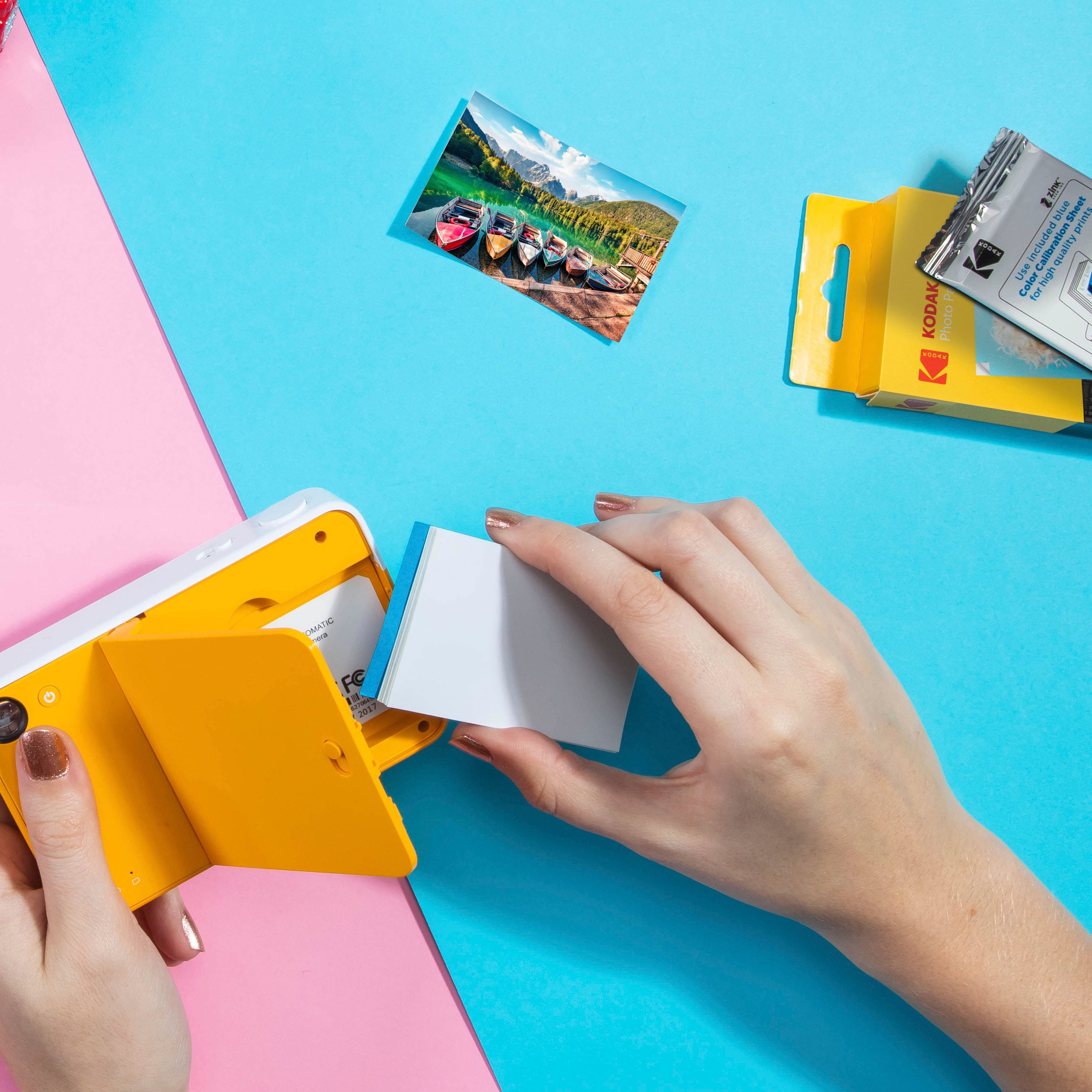 The text on the image is: "& KODAK Photo - E - Sheet blue prints included qualty Use Color for high i RALLE FF 10 2017". The text has been grouped and corrected as follows:
"& KODAK Photo - E - Sheet blue prints included qualty Use Color for high i RALLE FF 10 2017"