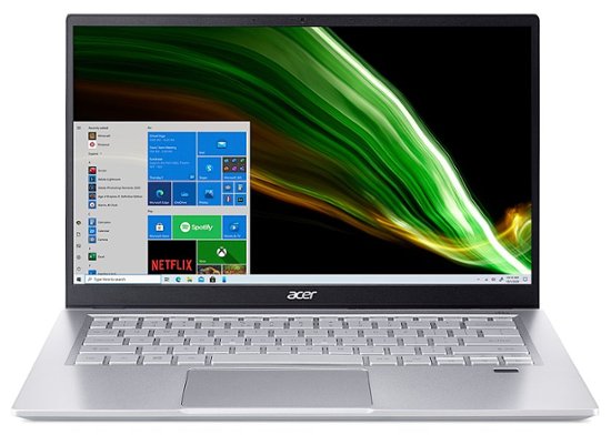 Front Zoom. Acer - Swift 3-14" FHD IPS Laptop, AMD Ryzen 7 5700U Octa-16GB LPDDR4X-512GB PCIe SSD-, Wi-Fi 6 802.11ax- Windows 11 Home.
